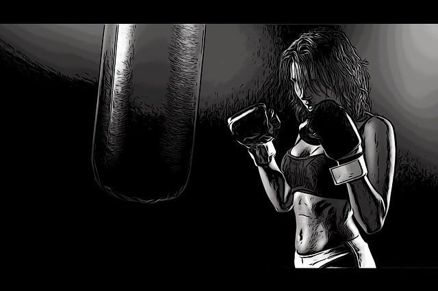 boxovací žena